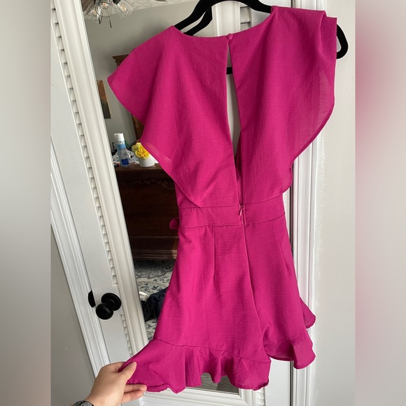 Pink lily romper - Picture 2 of 3